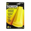 Master Mfg Co Master, GIANT FOOT DOORSTOP, NO-SLIP RUBBER WEDGE, 3.5W X 6.75D X 2H, SAFETY YELLOW 00966